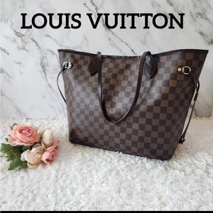 Authentic Louis Vuitton neverfull MM damier ebene